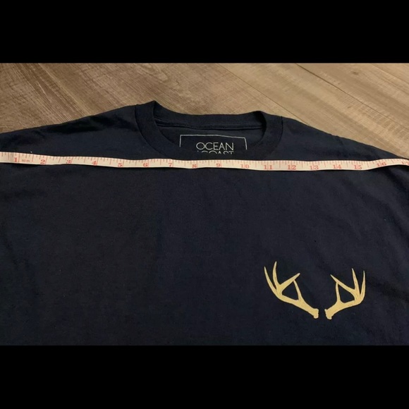 Ocean + Coast. Dark Blue Men Long Sleeve - Picture 6 of 8